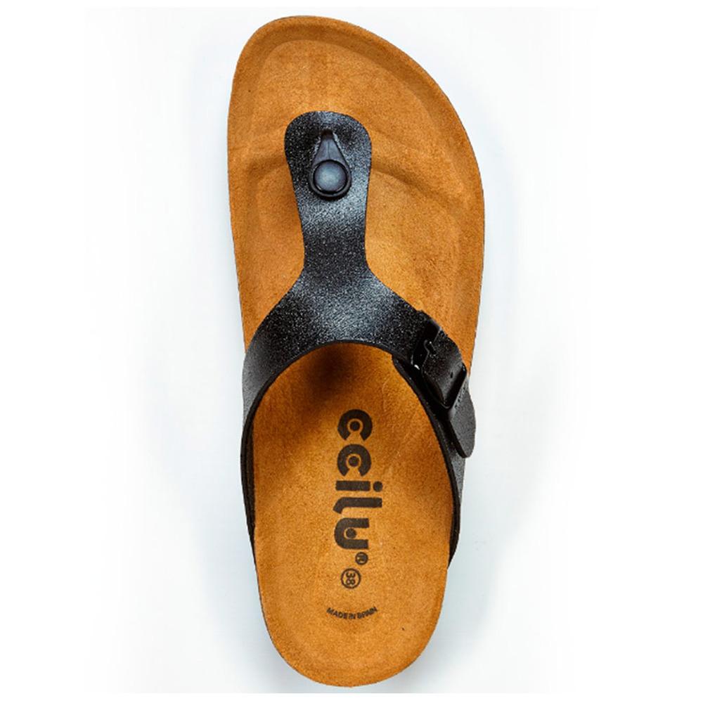 Sandalia Flat Ccilu para Dama - Negro