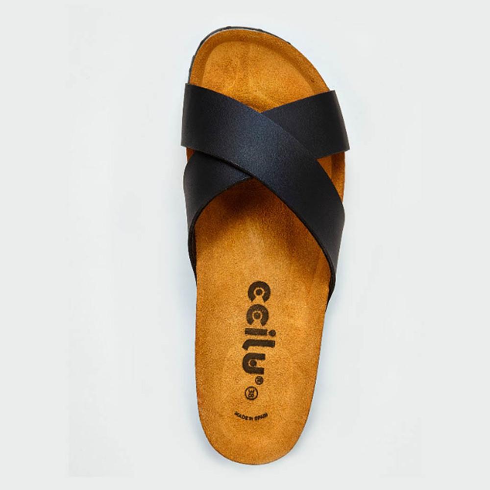 Sandalia con plataforma Ccilu para Dama - Negro