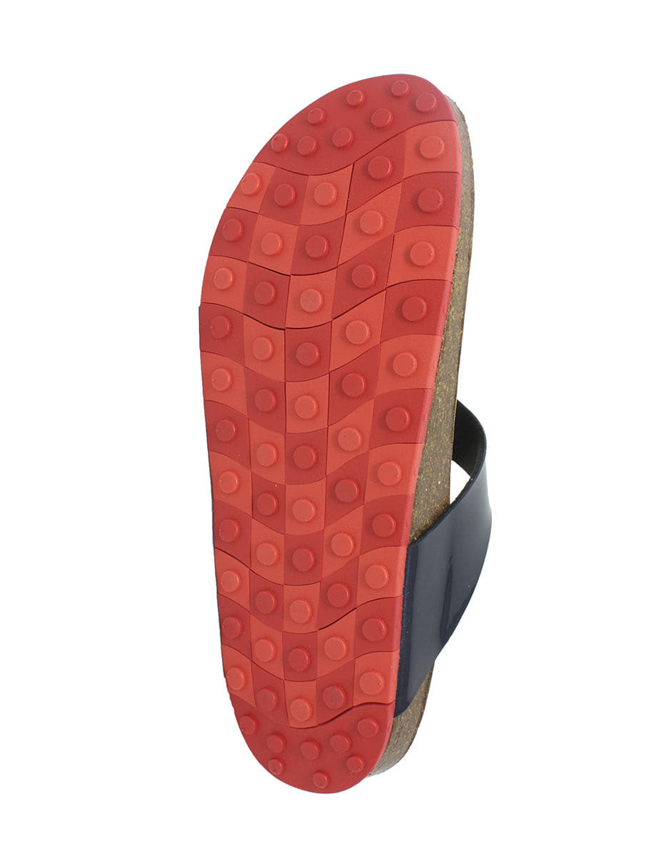 Sandalia Flat Ccilu para dama-Azul