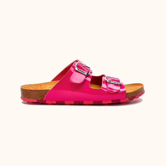 Sandalia Flat Ccilu para Dama - Fucsia