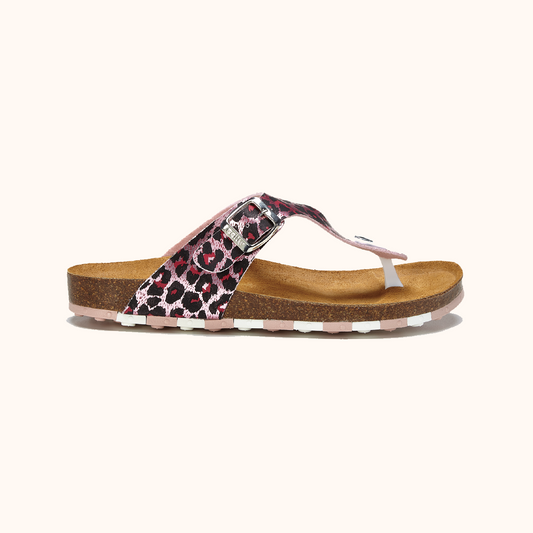 Sandalia Flat Ccilu para Dama - Animal Print