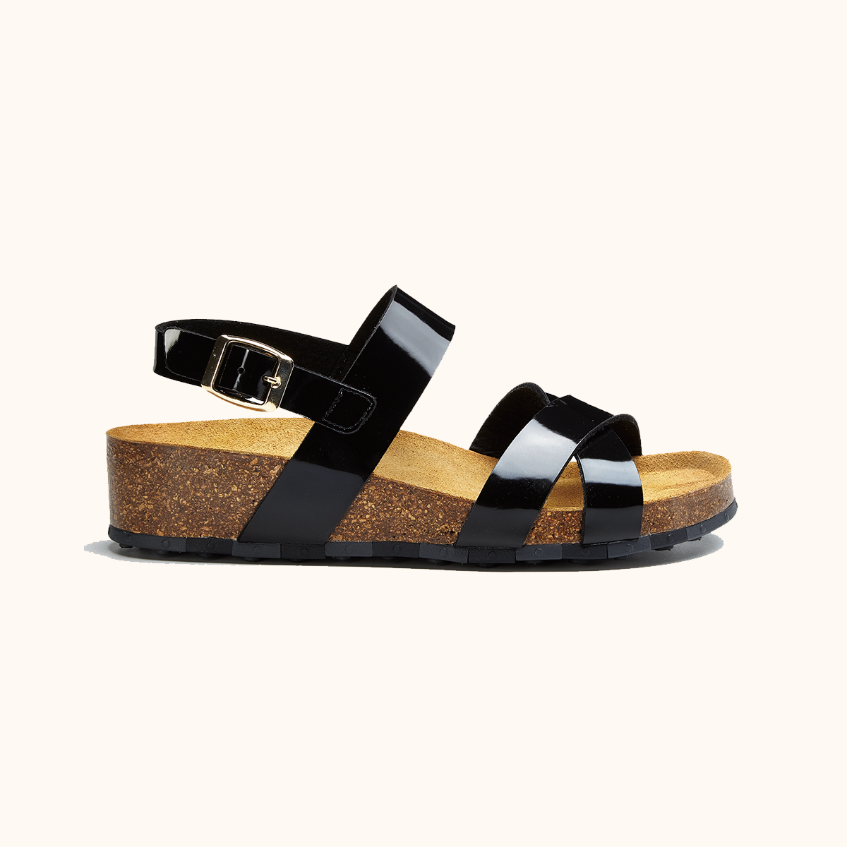 Sandalia con plataforma Ccilu para Dama - Negro