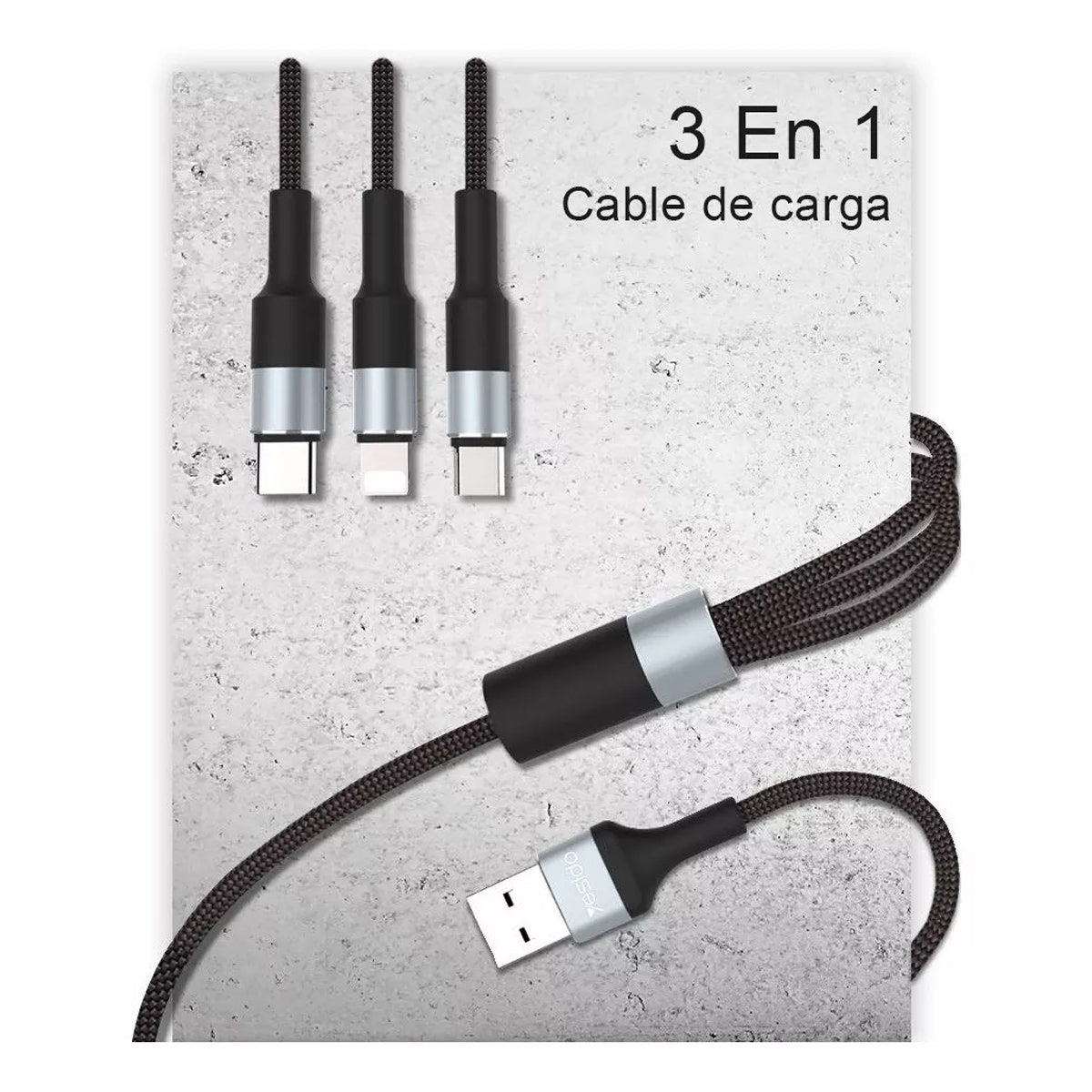 Cable USB 3 en 1 YID-CA20