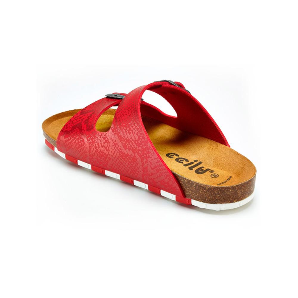 Sandalia Flat Ccilu para Dama - Rojo