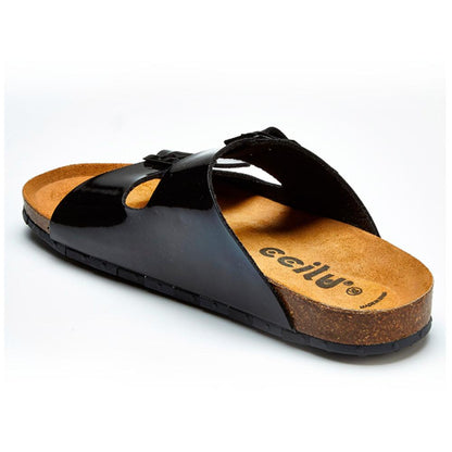 Sandalia Flat Ccilu para Dama - Negro