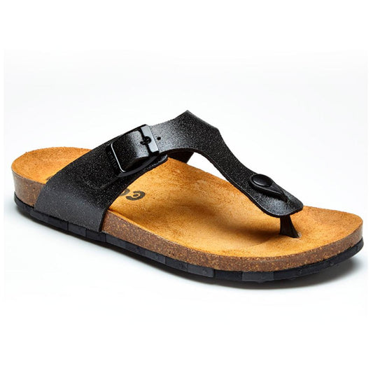 Sandalia Flat Ccilu para Dama - Negro