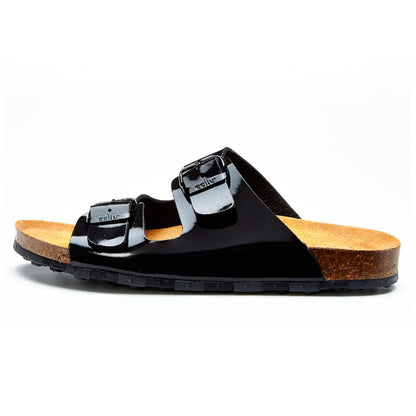 Sandalia Flat Ccilu para Dama - Negro