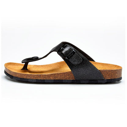 Sandalia Flat Ccilu para Dama - Negro