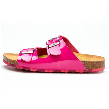 Sandalia Flat Ccilu para Dama - Fucsia