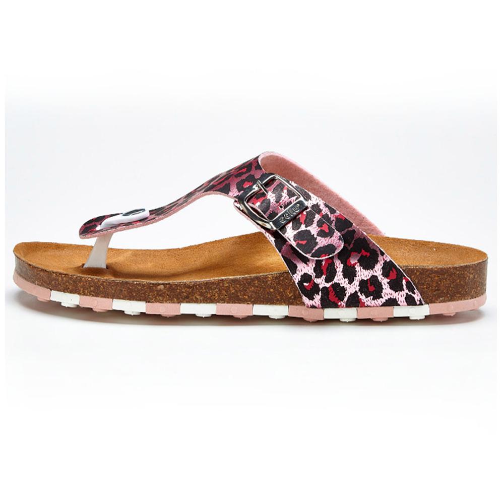 Sandalia Flat Ccilu para Dama - Animal Print