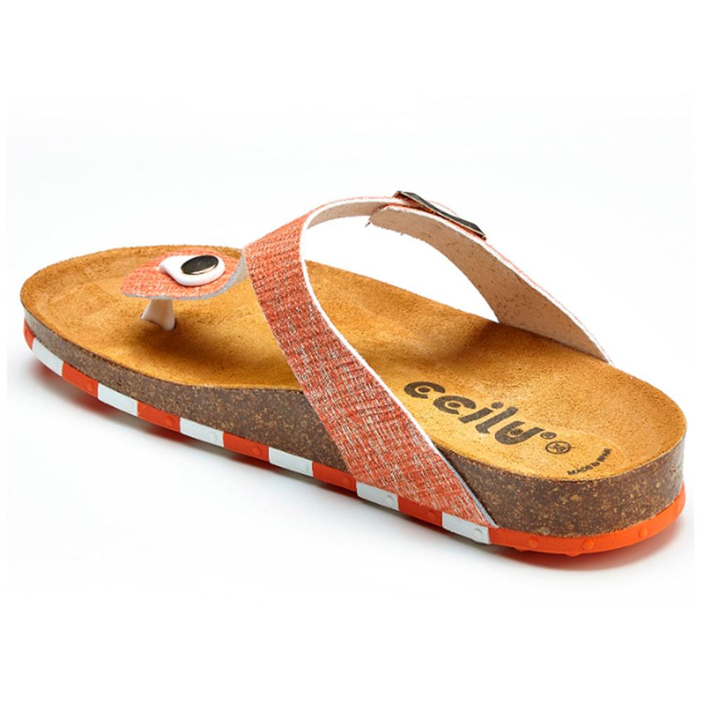 Sandalia Flat Ccilu para Dama - Naranja