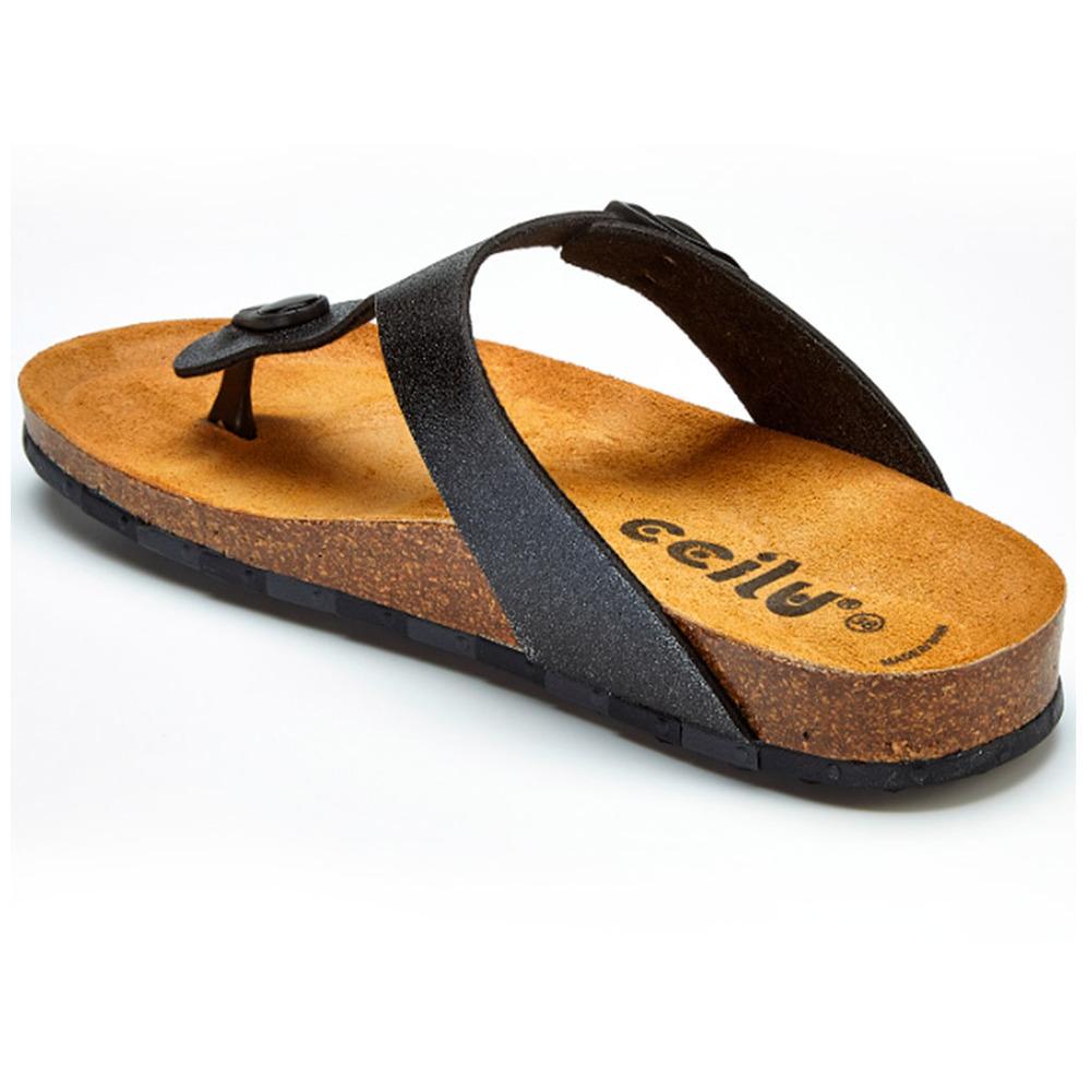 Sandalia Flat Ccilu para Dama - Negro