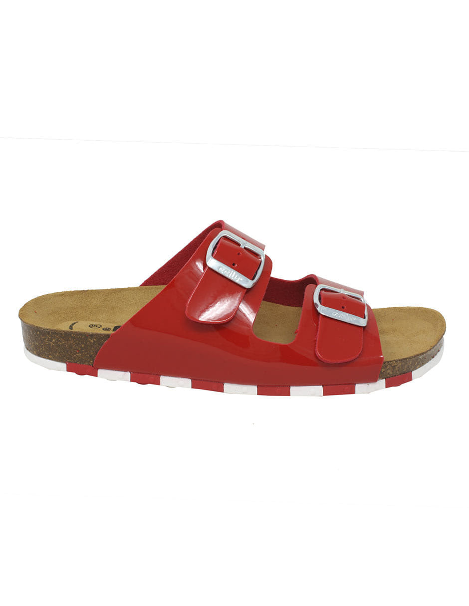 Sandalia Flat Ccilu para dama-Roja
