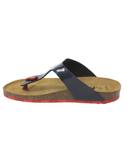 Sandalia Flat Ccilu para dama-Azul